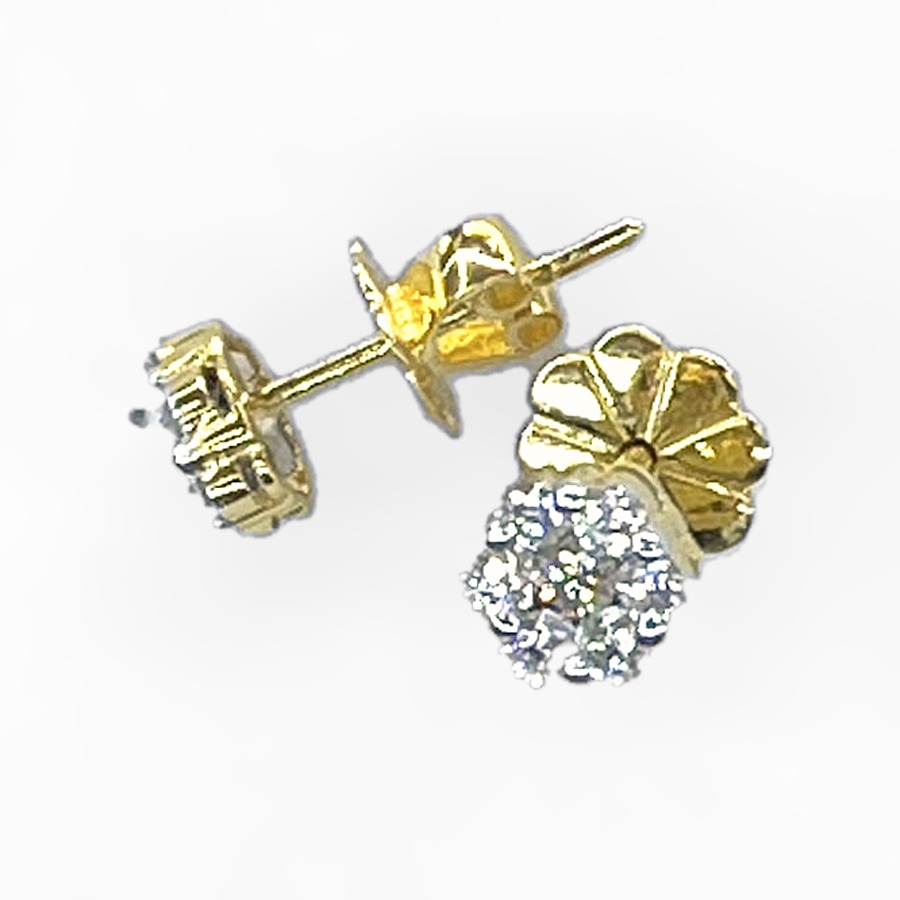 Flower Cluster Diamond Studs