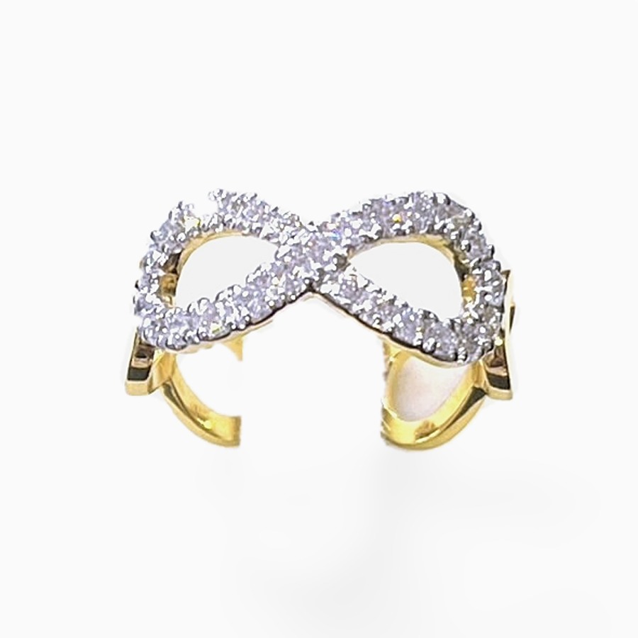 Infinity Pavé Diamond Ring